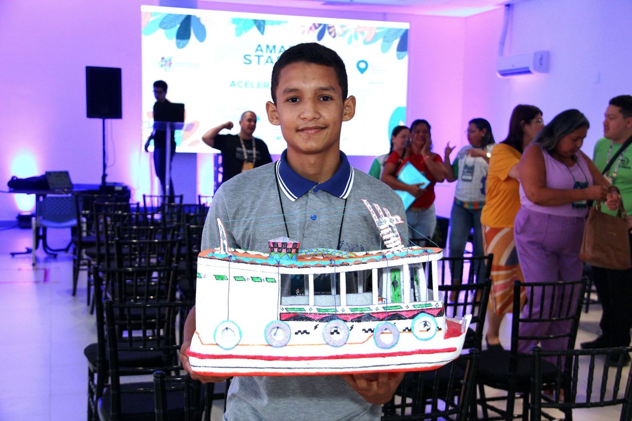 Alerrando da Silva Souza, de 15 anos, é o autor do projeto