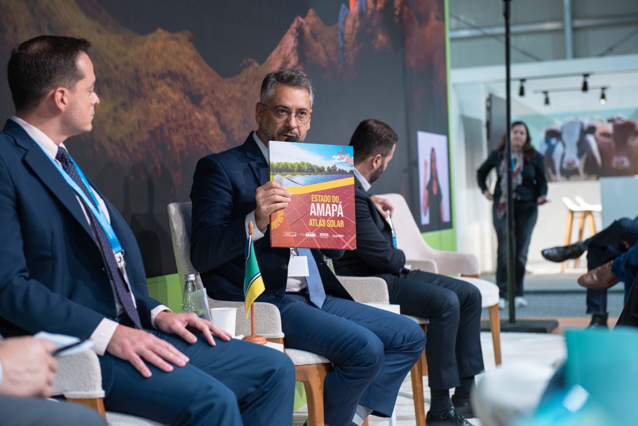 Governador Clécio Luís apresentou na COP29 o Atlas Solar, com informações sobre potencial de energia solar no Amapá