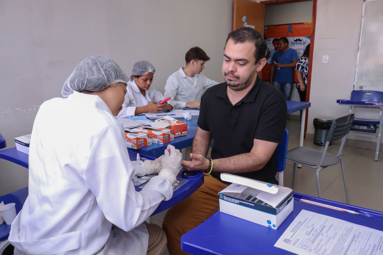 Foram ofertados serviços como testes rápidos para detecção de doenças
