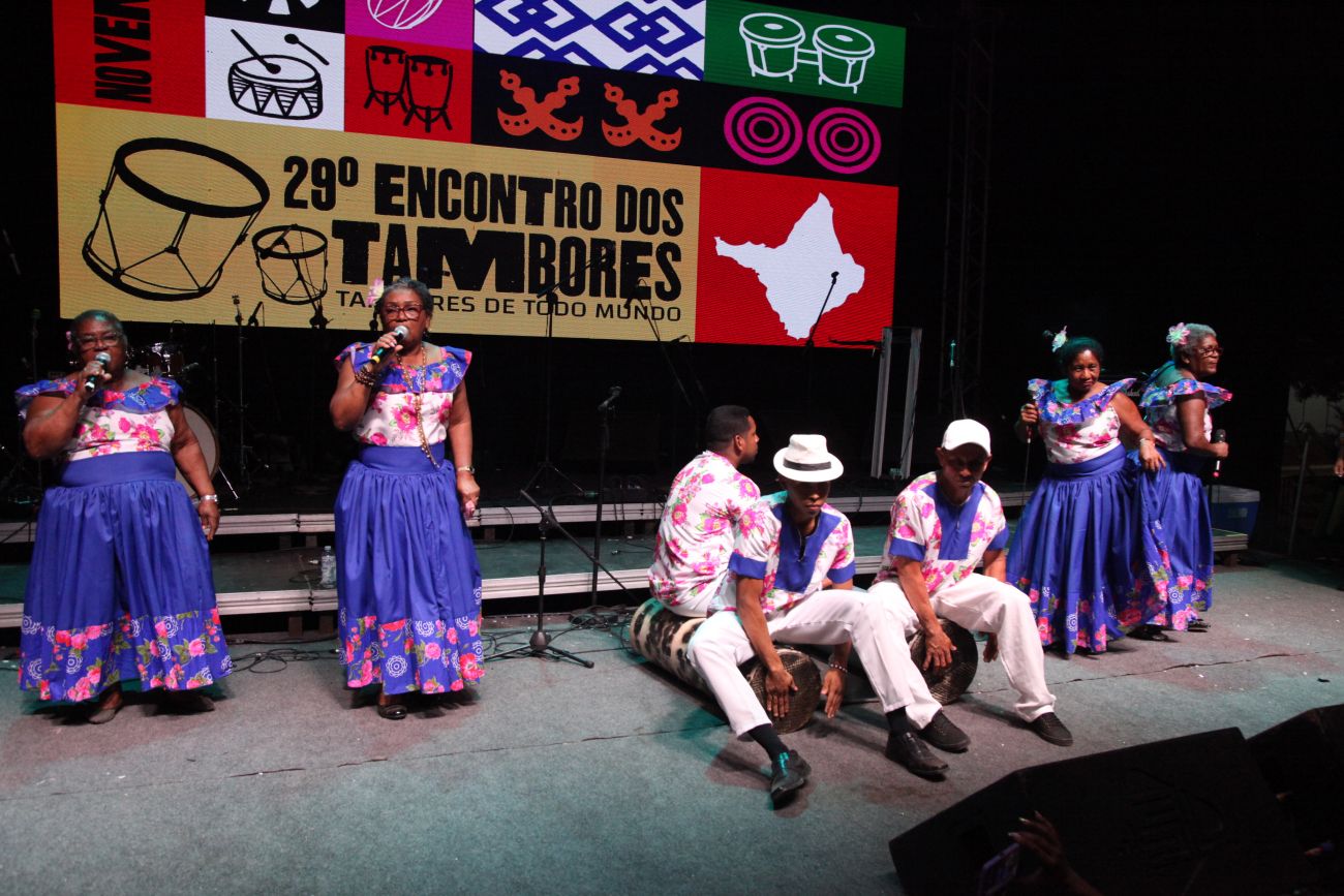 Zimba, grupo cultural que veio direto de Cunani, comunidade quilombola do Município de Calçoene