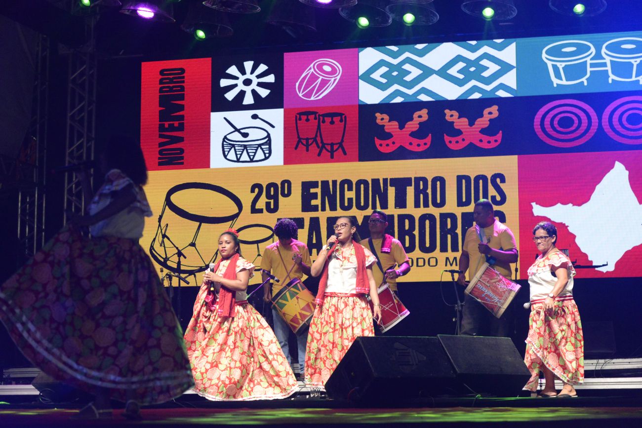 Grupos de marabaixo deram o tom da sexta noite do 29º Encontro dos Tambores