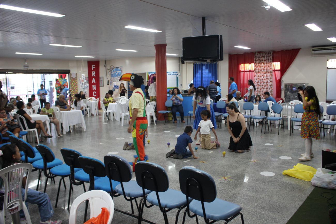O evento contou com atividades lúdicas em promoção da cultura amapaense e francesa