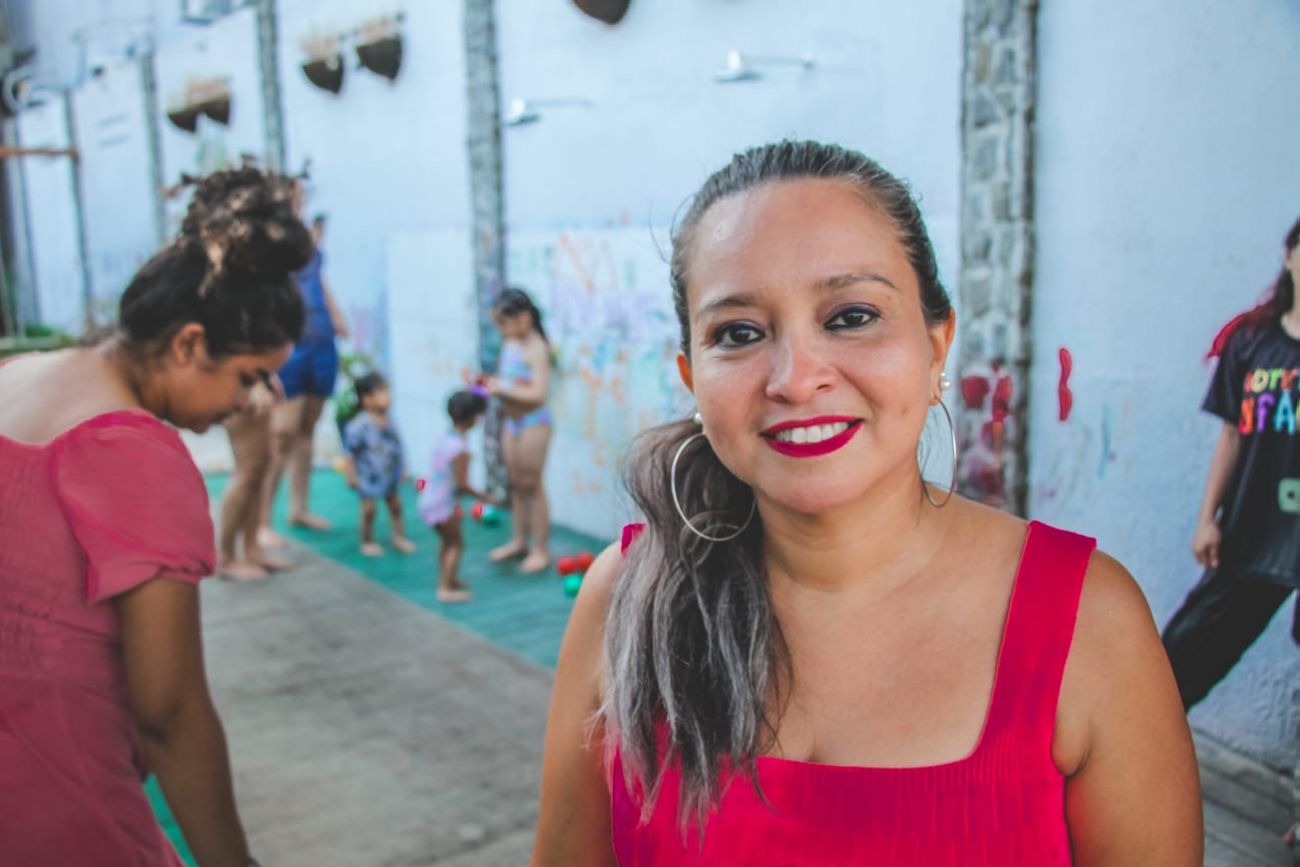 Karlla Tatiane de Jesus, mãe de uma bebê nascida de 28 semanas