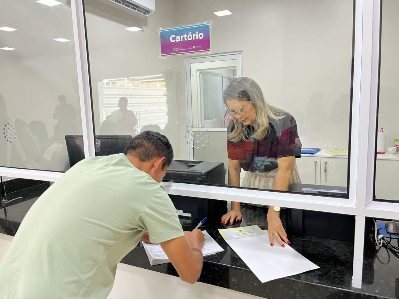 Registro pode ser feito pela mãe ou o pai do recém-nascido, sendo entregue no mesmo dia da solicitação