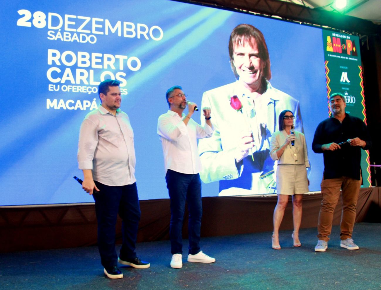 Serão quatro dias de shows nacionais e regionais gratuitos, de 28 a 31 de dezembro