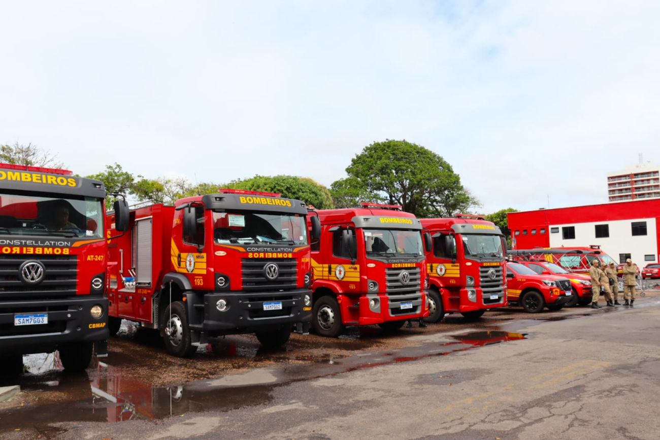 Novas viaturas de operações do Corpo de Bombeiros entregues pelo Governo do Estado