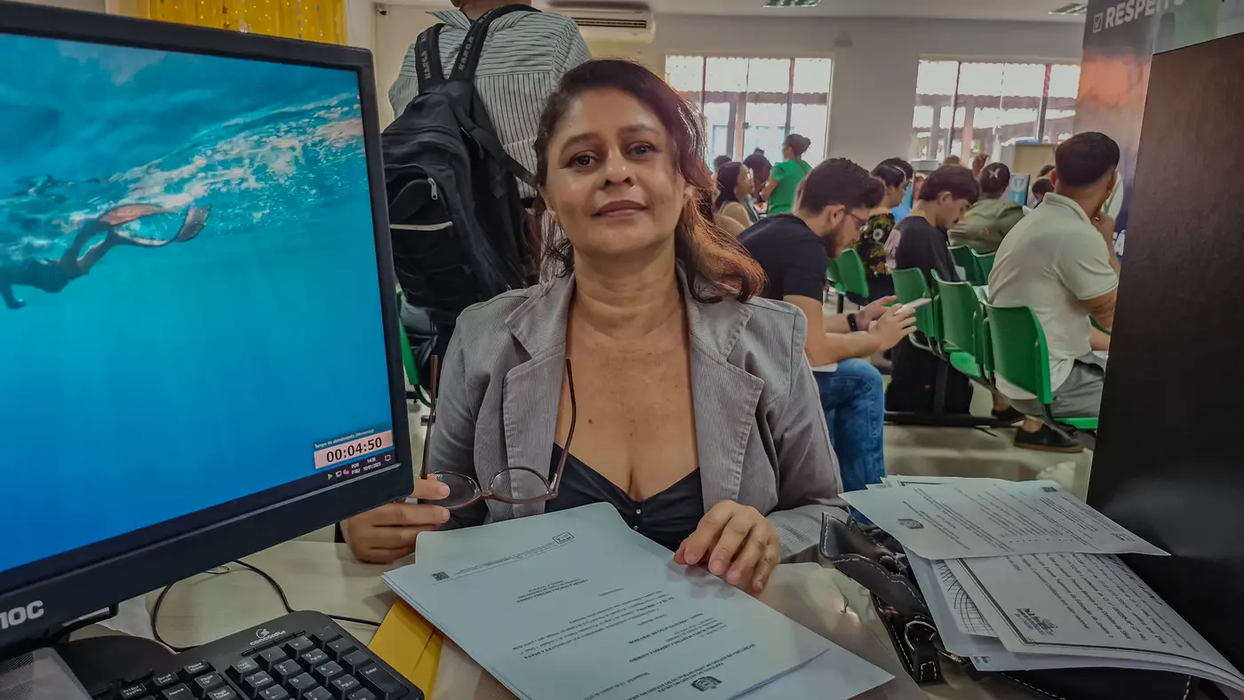 Eva Miranda, de 52 anos, foi lotada em uma Escola Estadual no município de Porto Grande