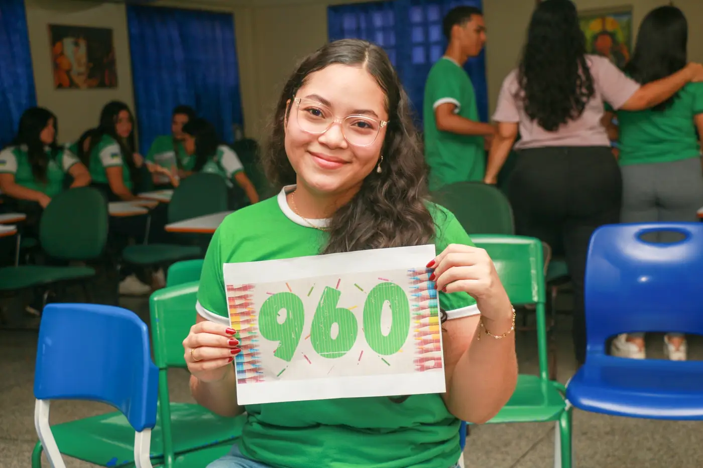 Hadria Ariane da Escola Mário Quirino obteve 960 na redação do Enem 2024