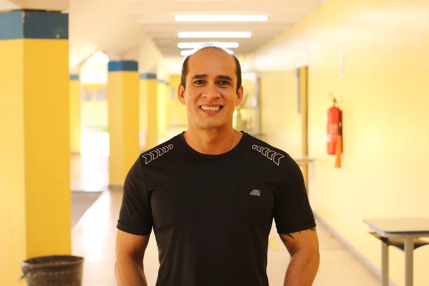 Márcio Sanches é um dos 121 pedagogos participantes do Curso de Formação que prepara Novos Servidores da Educação