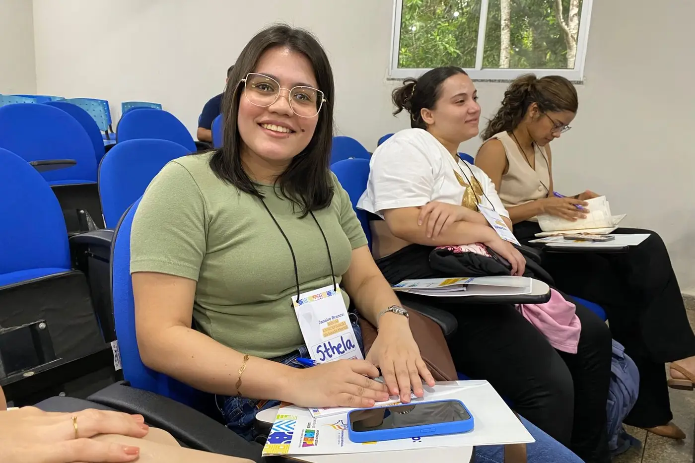 Sthela Marques cursa enfermagem na Unifap e aproveitou as orientações sobre saúde mental