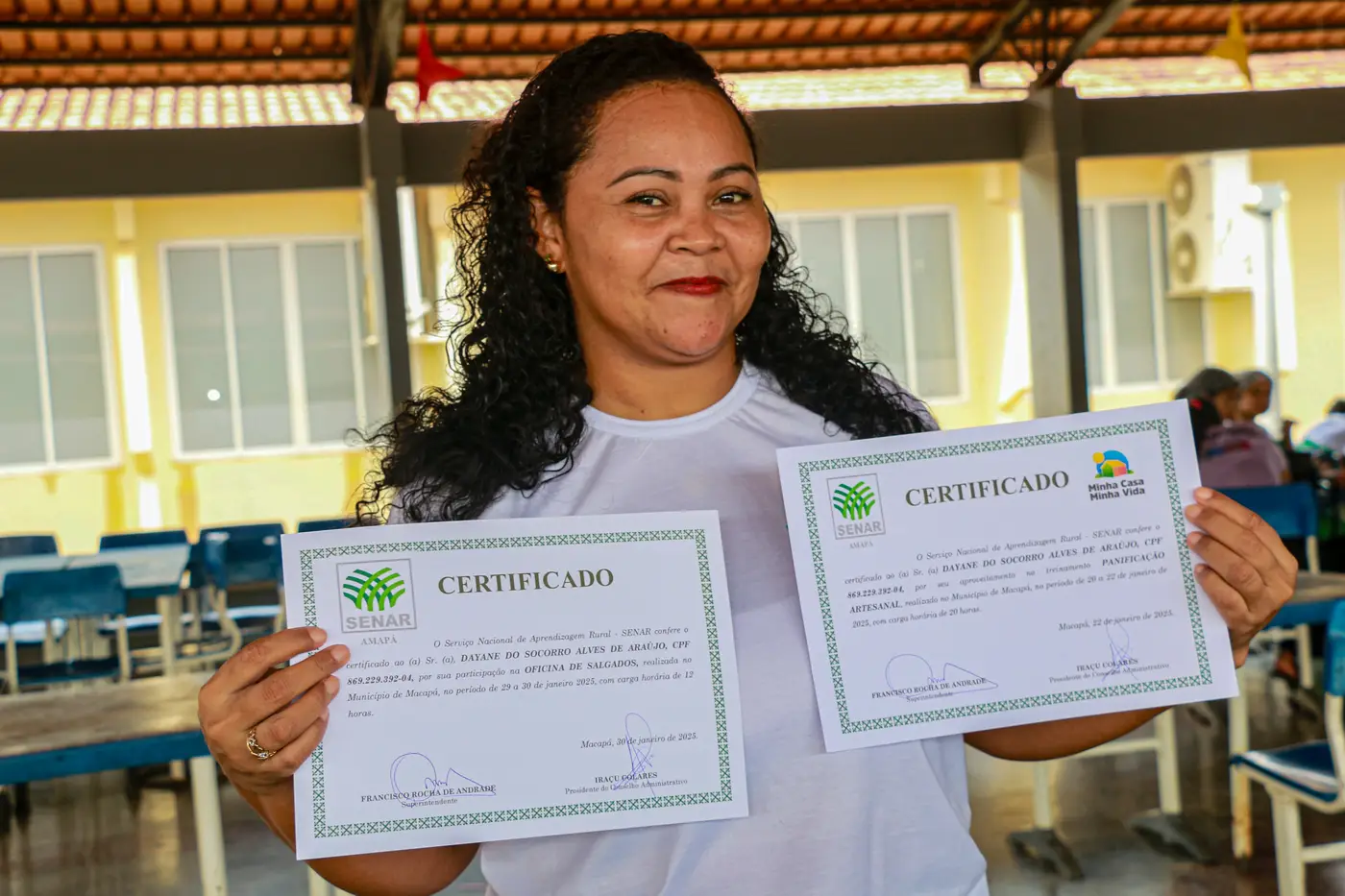 Dayane Araújo foi uma das alunas destaques do curso de Panificação e Doces Gourmet