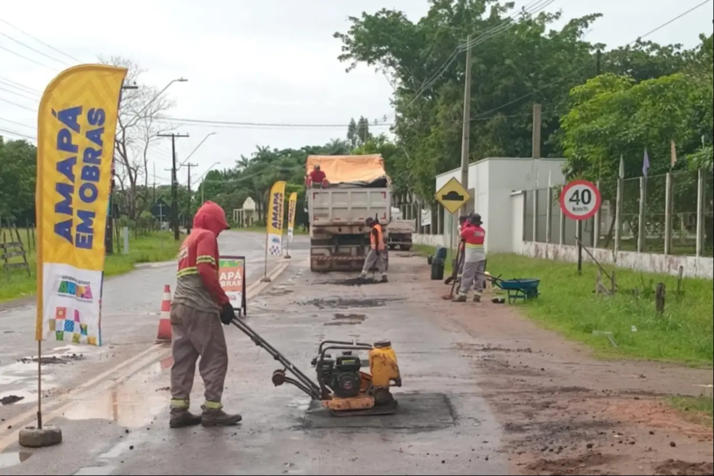 Requalificação asfáltica da Rodovia AP-070 iniciou na terça-feira, 4