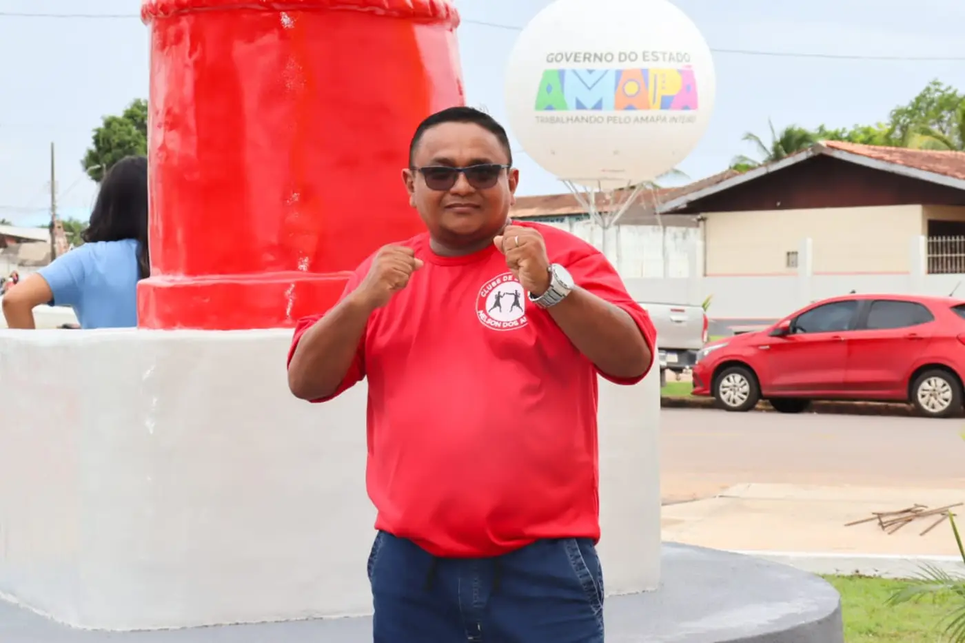 Filho do homenageado, Nelson dos Anjos Júnior
