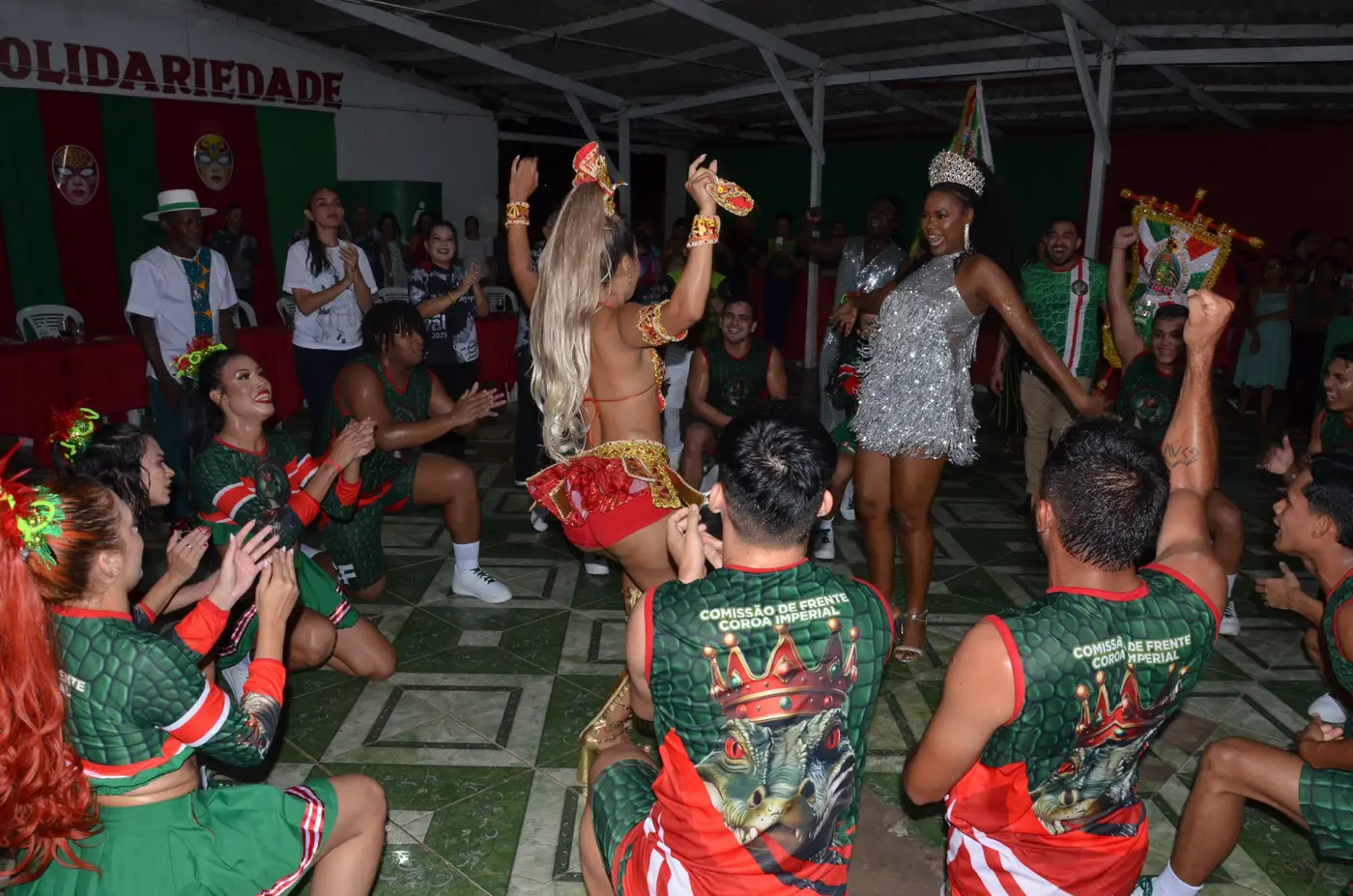 Musa do Carnaval e Rainha de Bateria do Solidariedade comandaram a festa com muito gingado e samba no pé