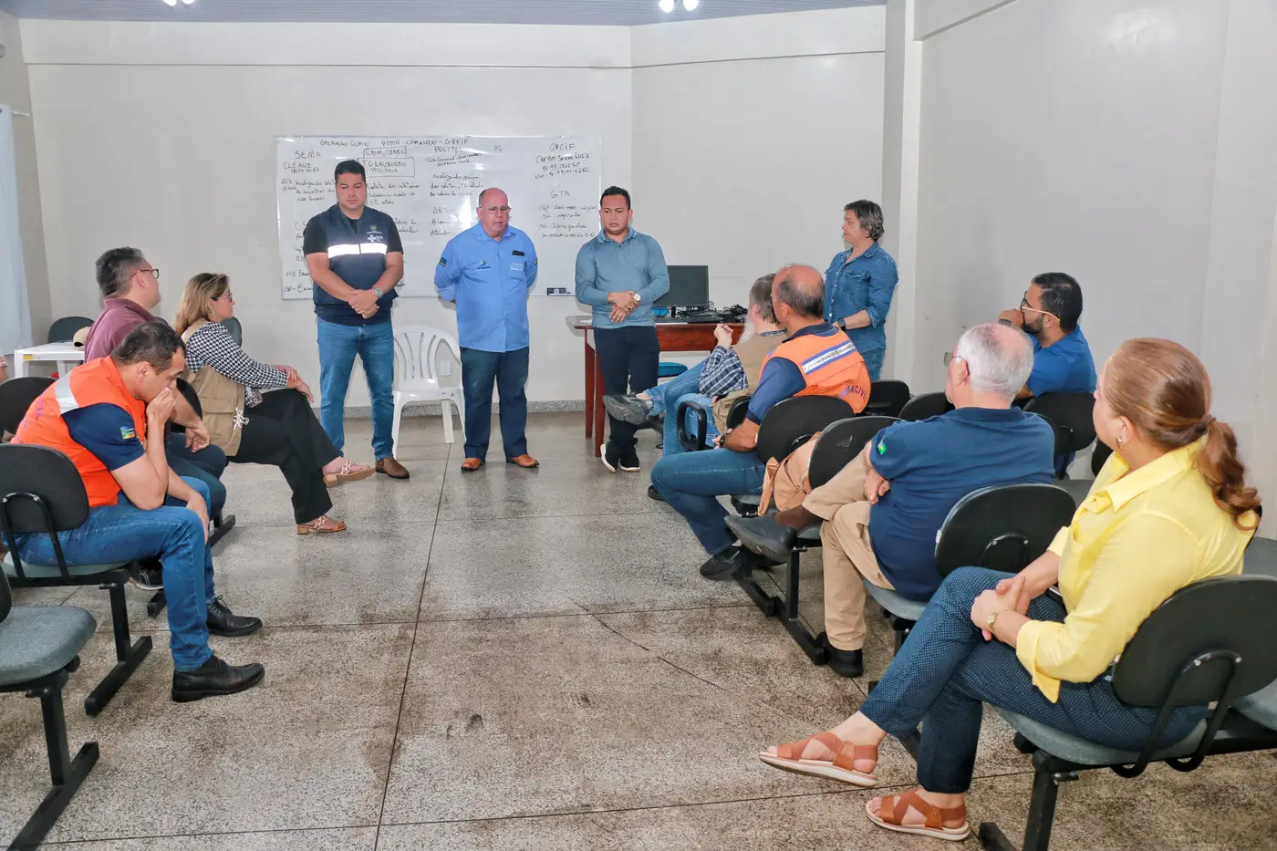 O encontro ocorreu no Quartel do Corpo de Bombeiros Militar, com a finalidade de atualizar e nivelar ações integradas