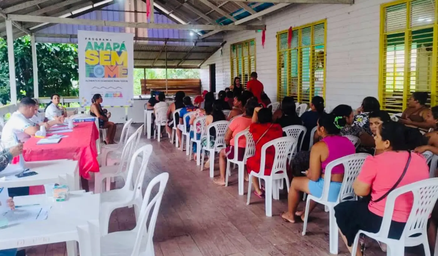 Famílias da Vila Progresso estão sendo atendidas no ponto fixo ao lado da Igreja Católica.