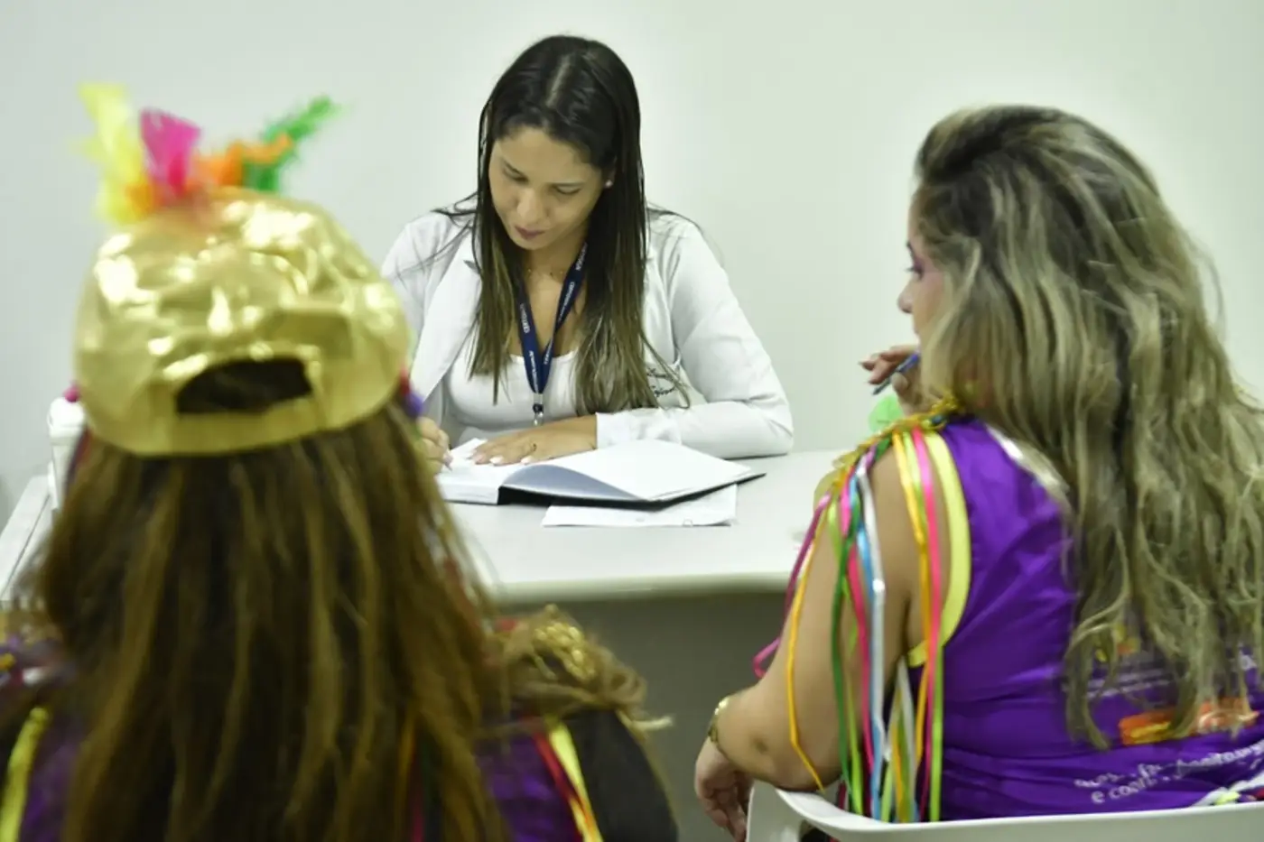 Secretaria de Estado da Saúde (Sesa) montou um ponto fixo de atendimento para os foliões dentro do Sambódromo