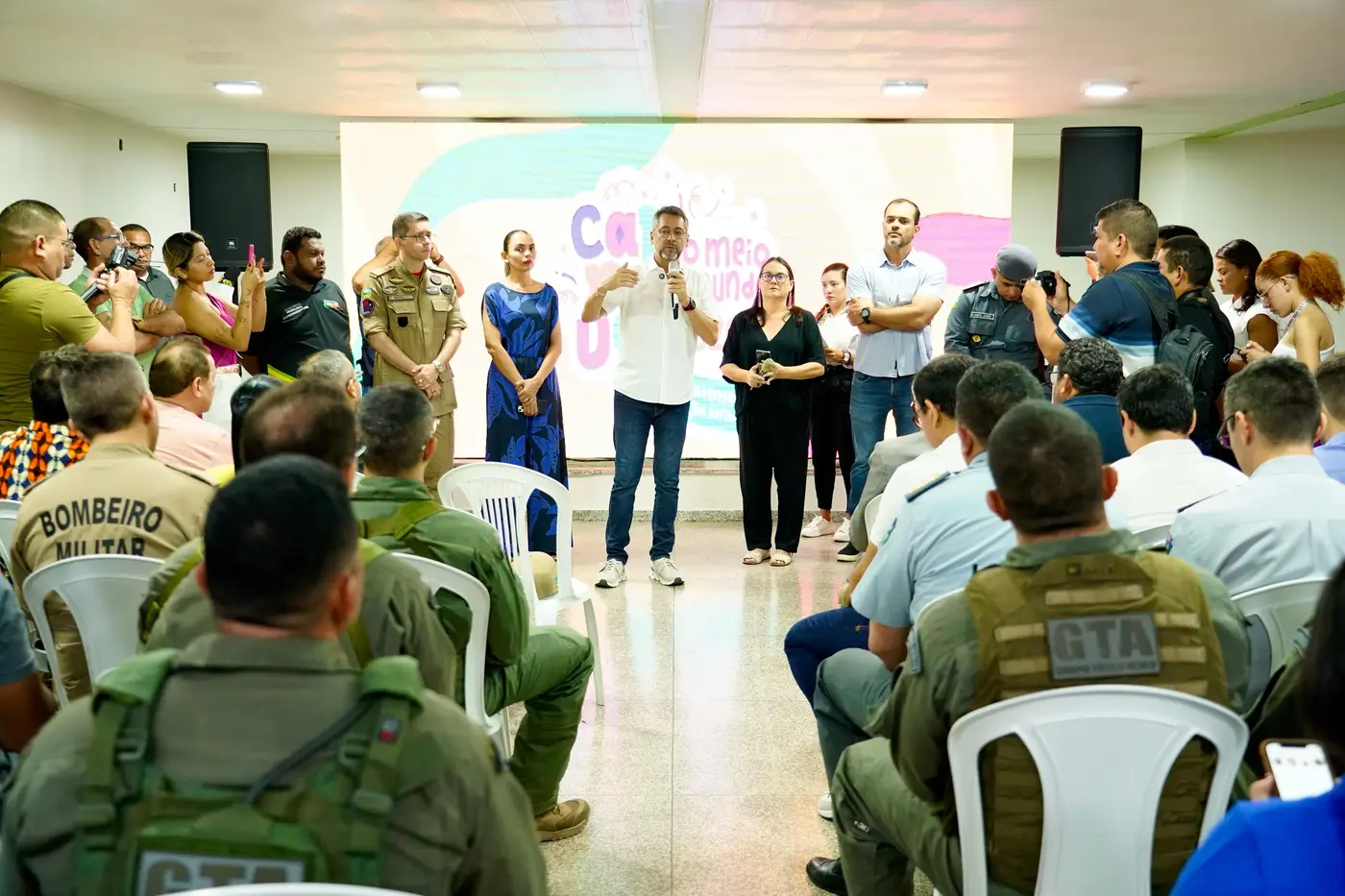 Governador Clécio Luís, acompanhado de secretários de Estado, apresentou a estrutura do evento