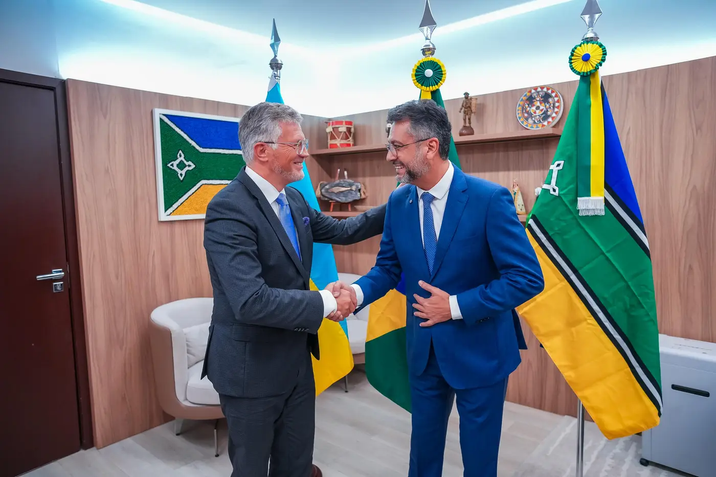 Embaixador ucraniano Andrii Melnyk foi recebido pelo governador Clécio Luís em visita ao Amapá