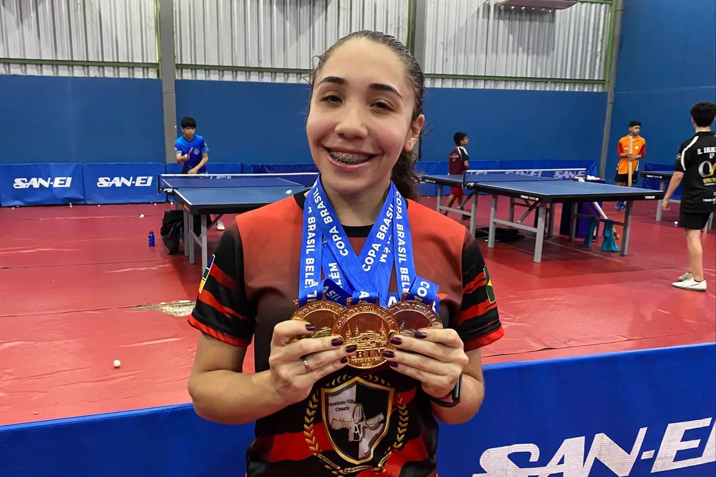 Luiza Barreto conquistou duas medalhas de ouro e uma de prata