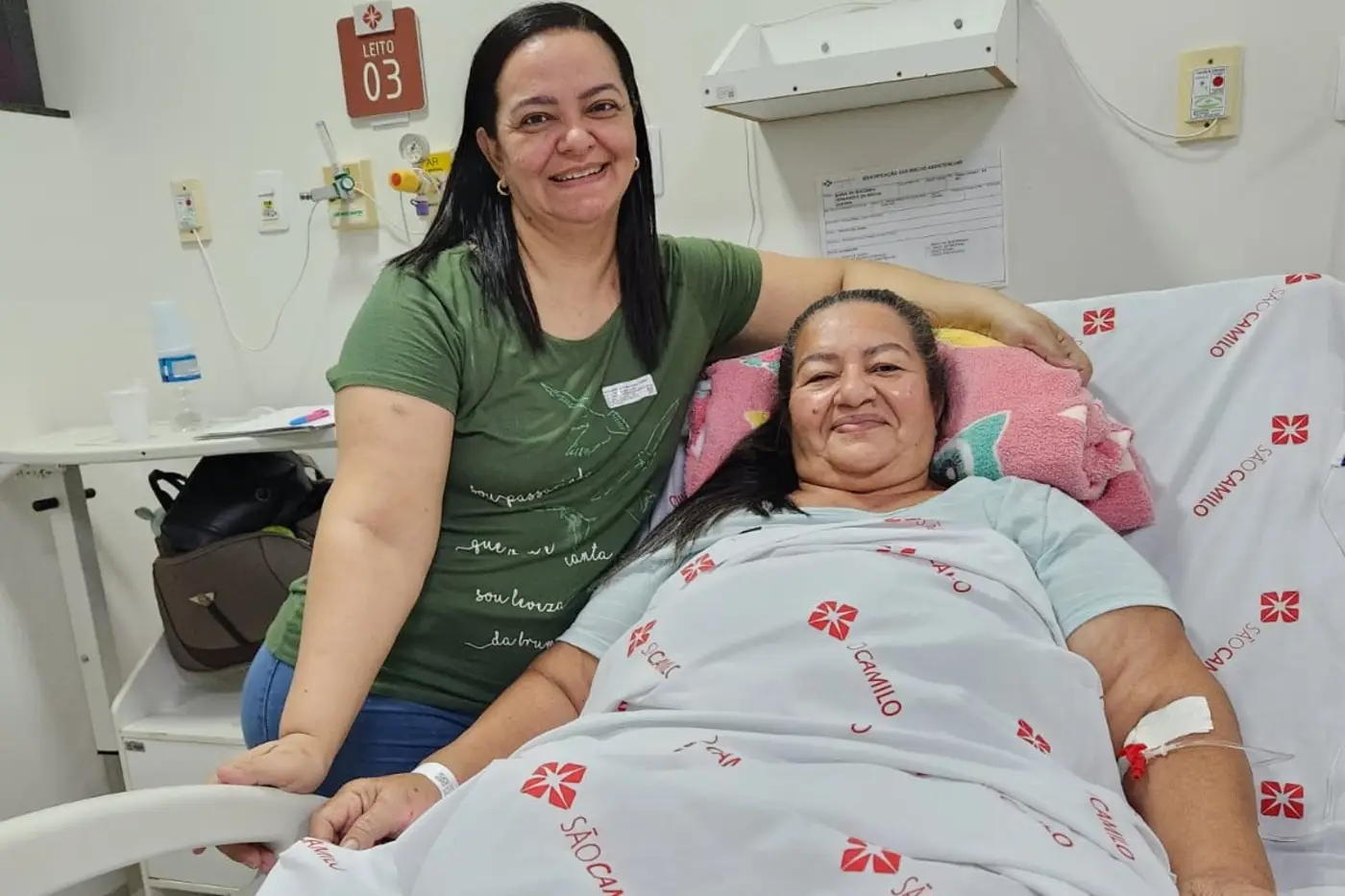 Keltes Guerra acompanhou a mãe, Maria do Socorro, durante a cirurgia no programa Barisus