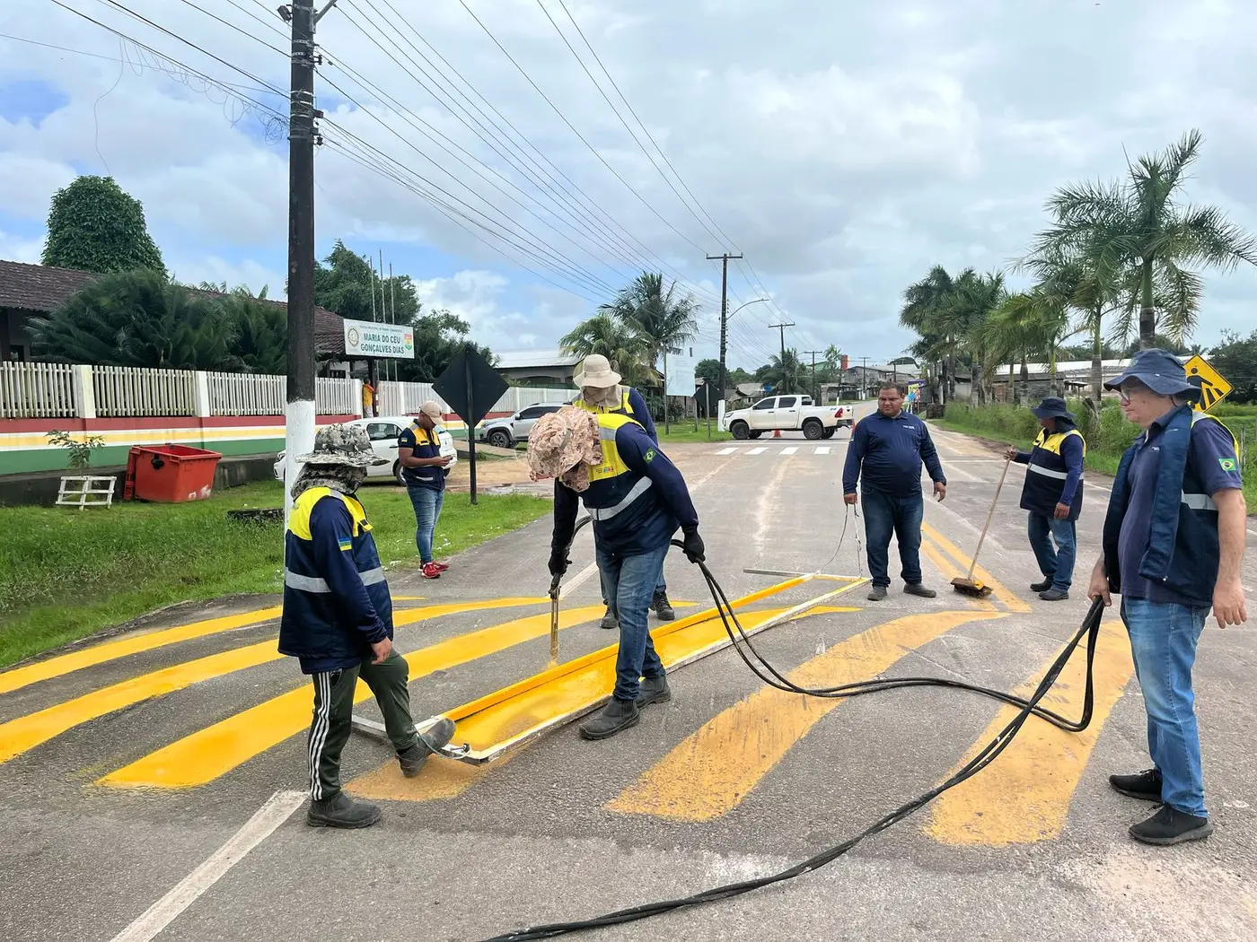 O trabalho foi realizado pelo Detran em parceria com a Prefeitura de Amapá