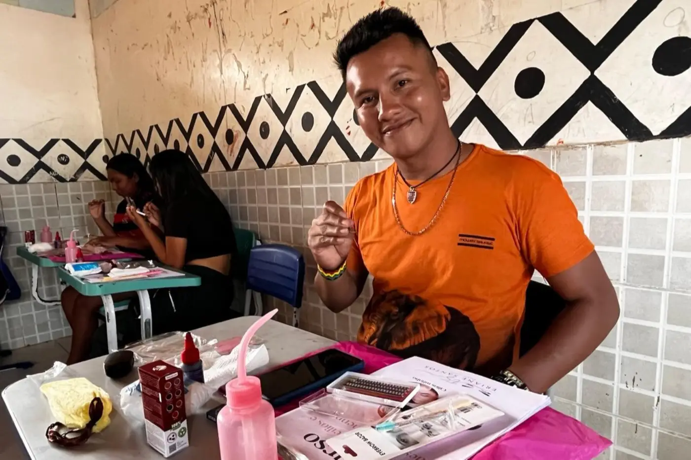 Elinaldo Galibis relatou que o momento de capacitação é uma oportunidade que sempre quis ter