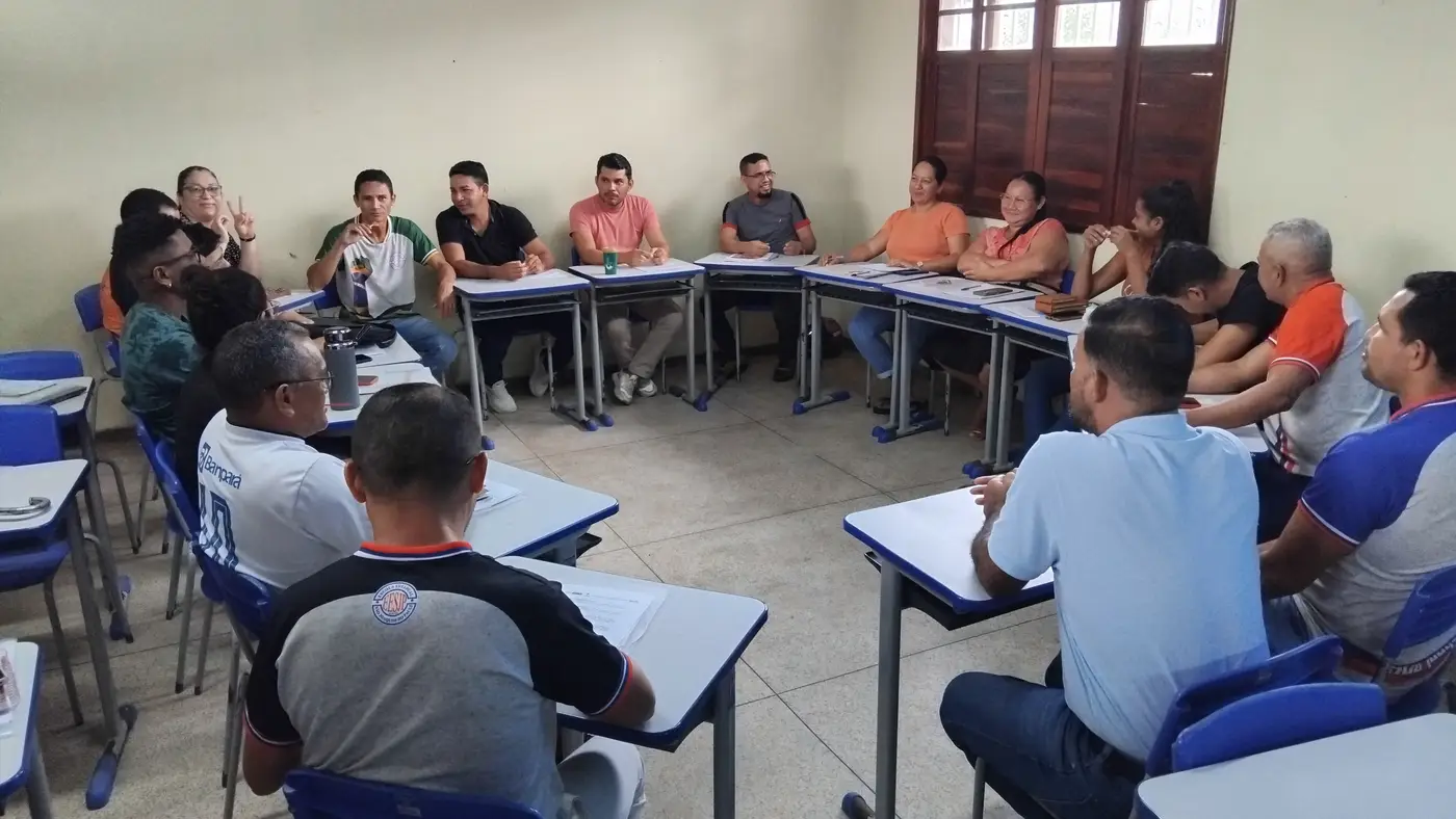 Etapa de formações (pré-conferência) nas escolas de São Joaquim do Pacuí, Distrito de Macapá