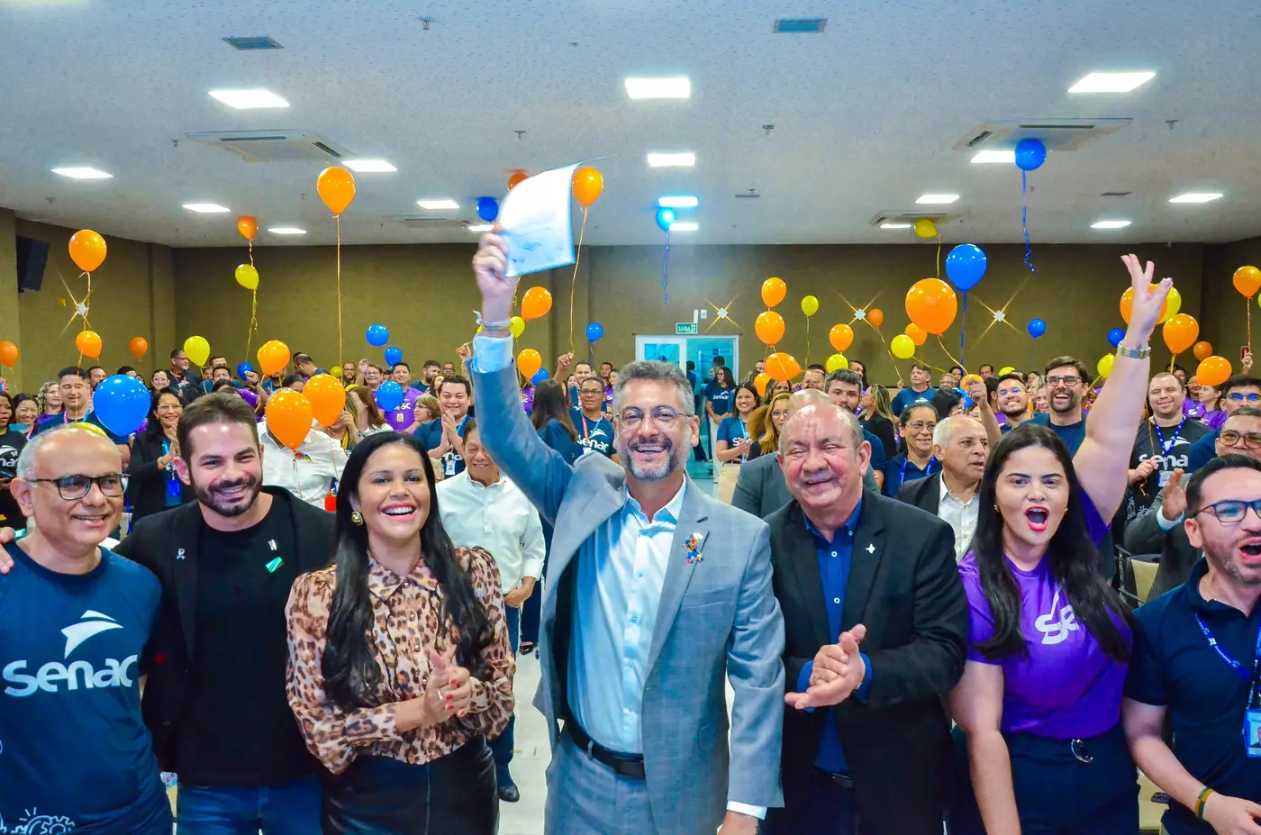 Governador Clécio Luís celebra criação do “Dia S do Comércio” com autoridades e membros do Sistema Fecomércio