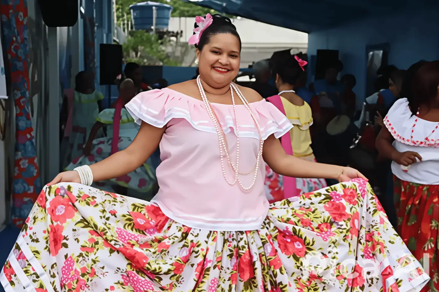 Priscila Silva, festeira, coordenadora e representante do grupo Azebic