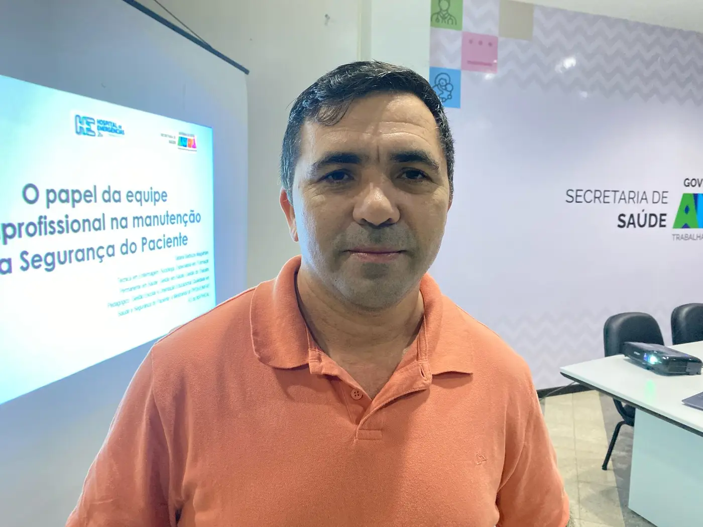 Odilsson Rocha Alves, enfermeiro da Sesa e professor de enfermagem