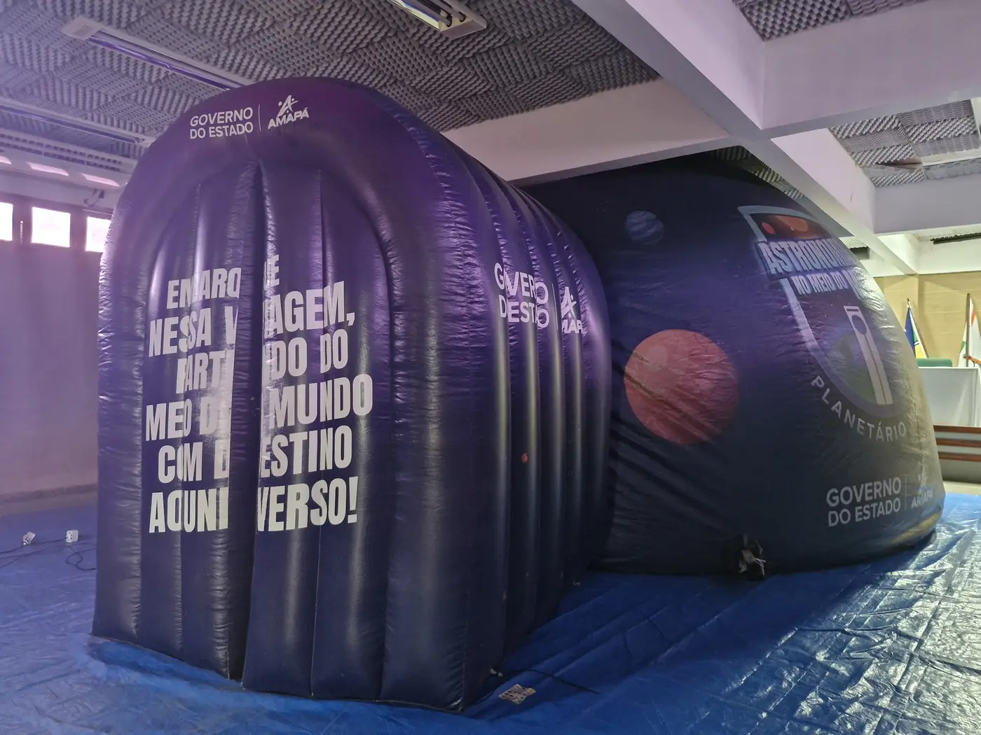 Planetário Móvel oferece uma visão realista sobre o universo a partir de projeções de vídeos