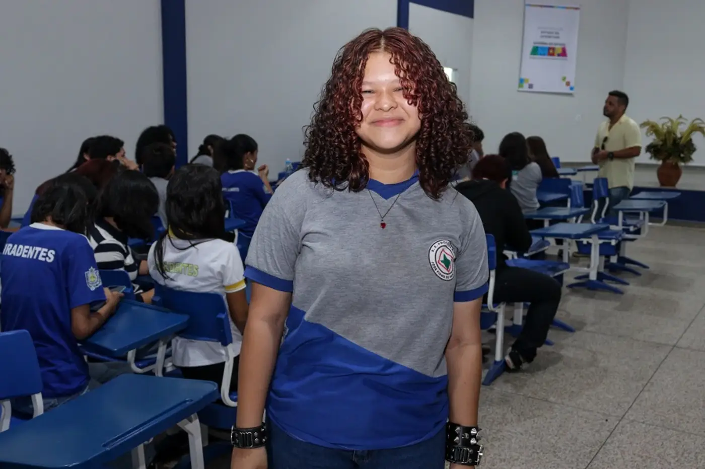 Estudante Vitória Rebeca, de 13 anos
