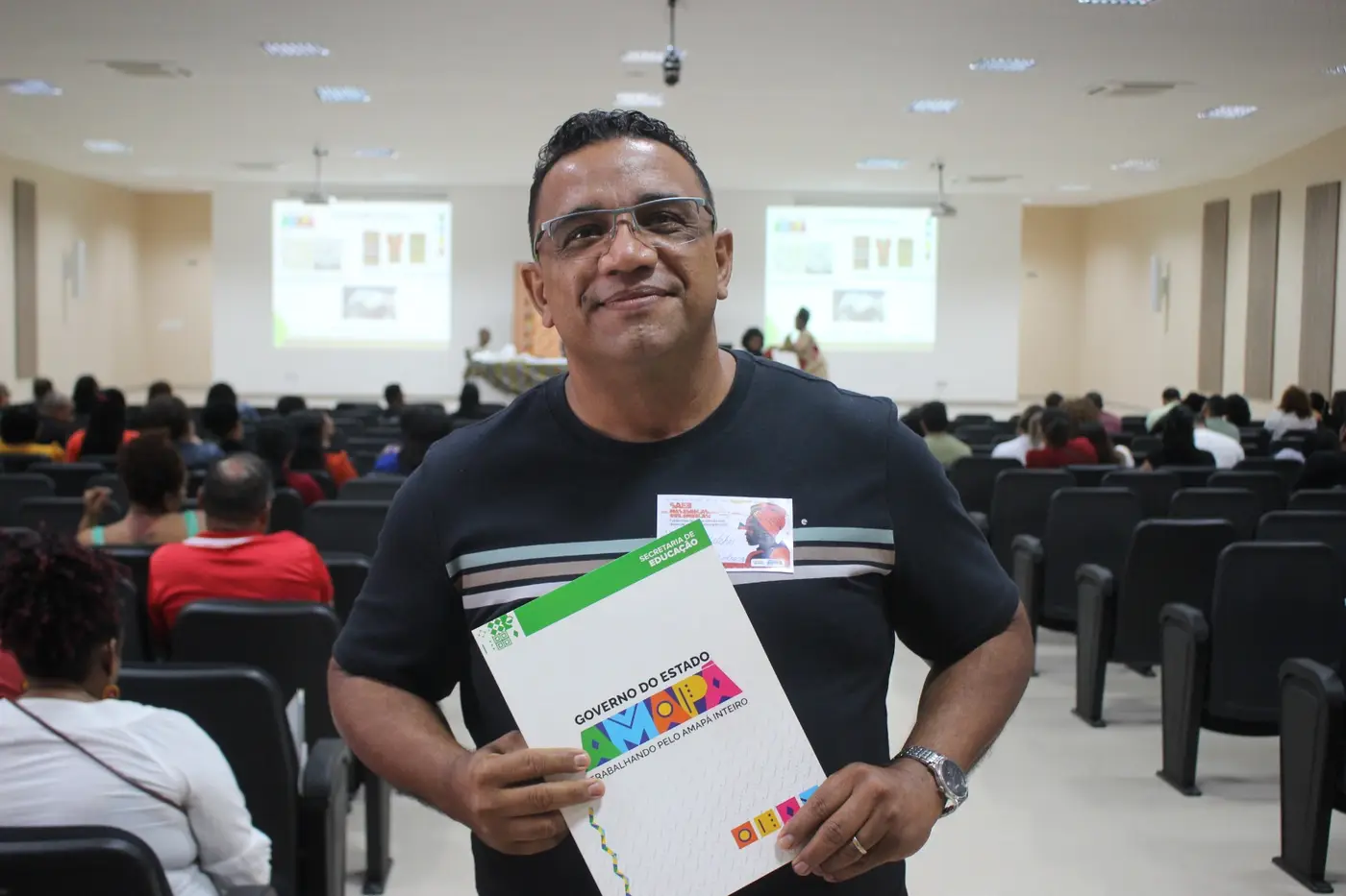 O professor Mizael Malcher, durante a capacitação
