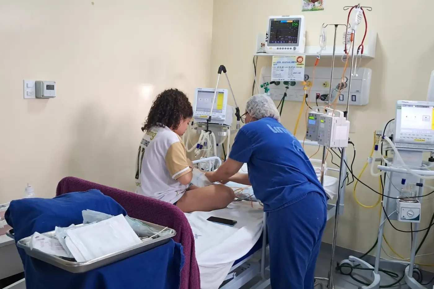 Cresce os atendimentos de pacientes com síndrome gripal, sendo as crianças a maioria na unidade