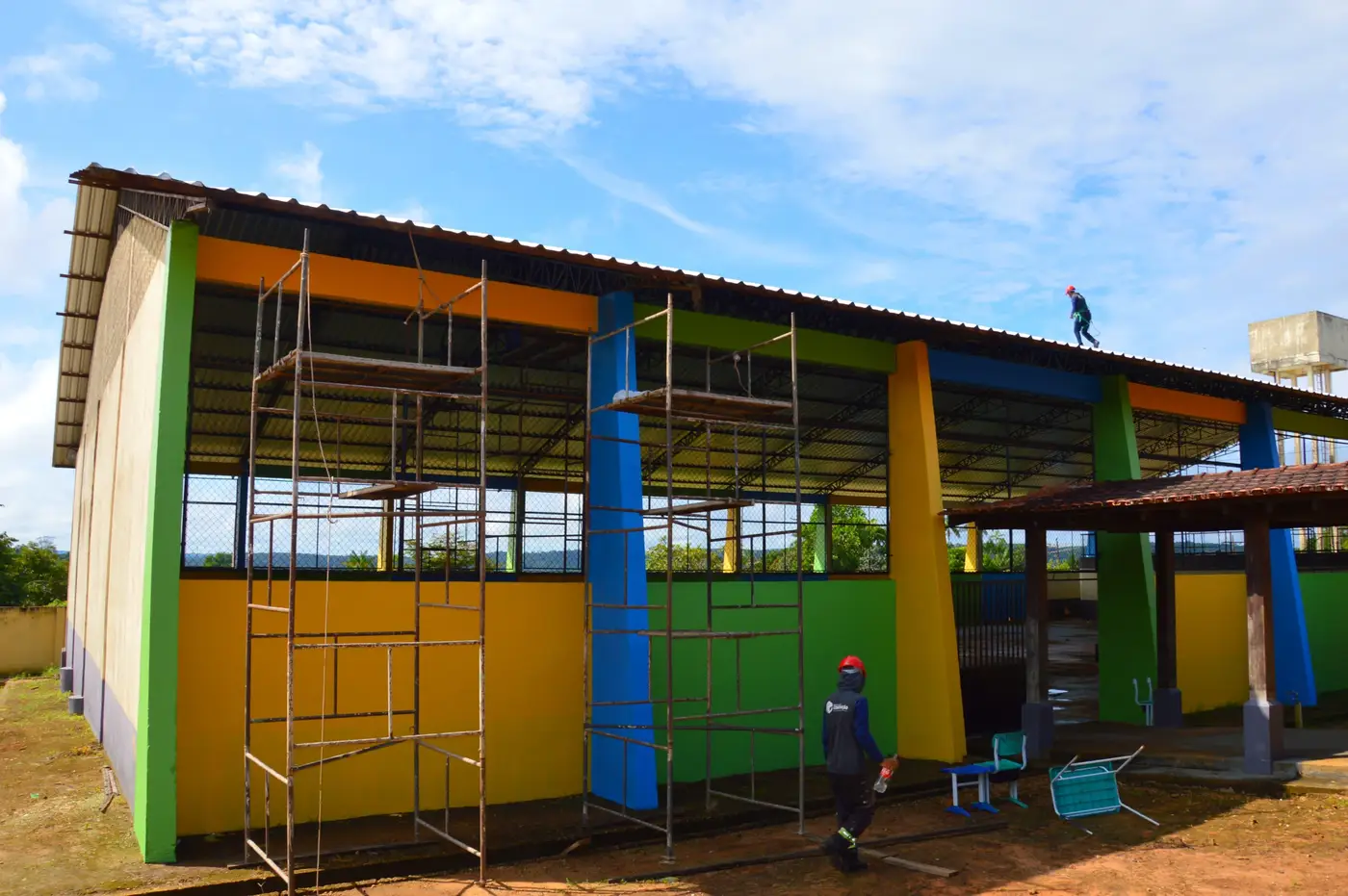 O lugar de prática esportiva será totalmente reformado para melhor atender a comunidade escolar