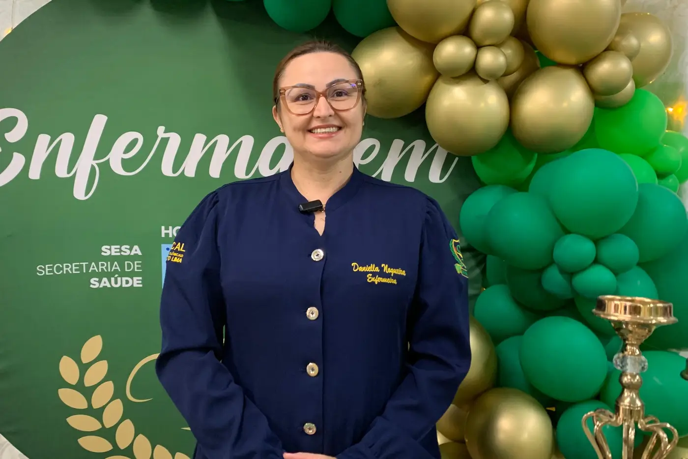 Orgulhosa de exercer a profissão, enfermeira Daniella Nogueira atua no Hcal, em Macapá