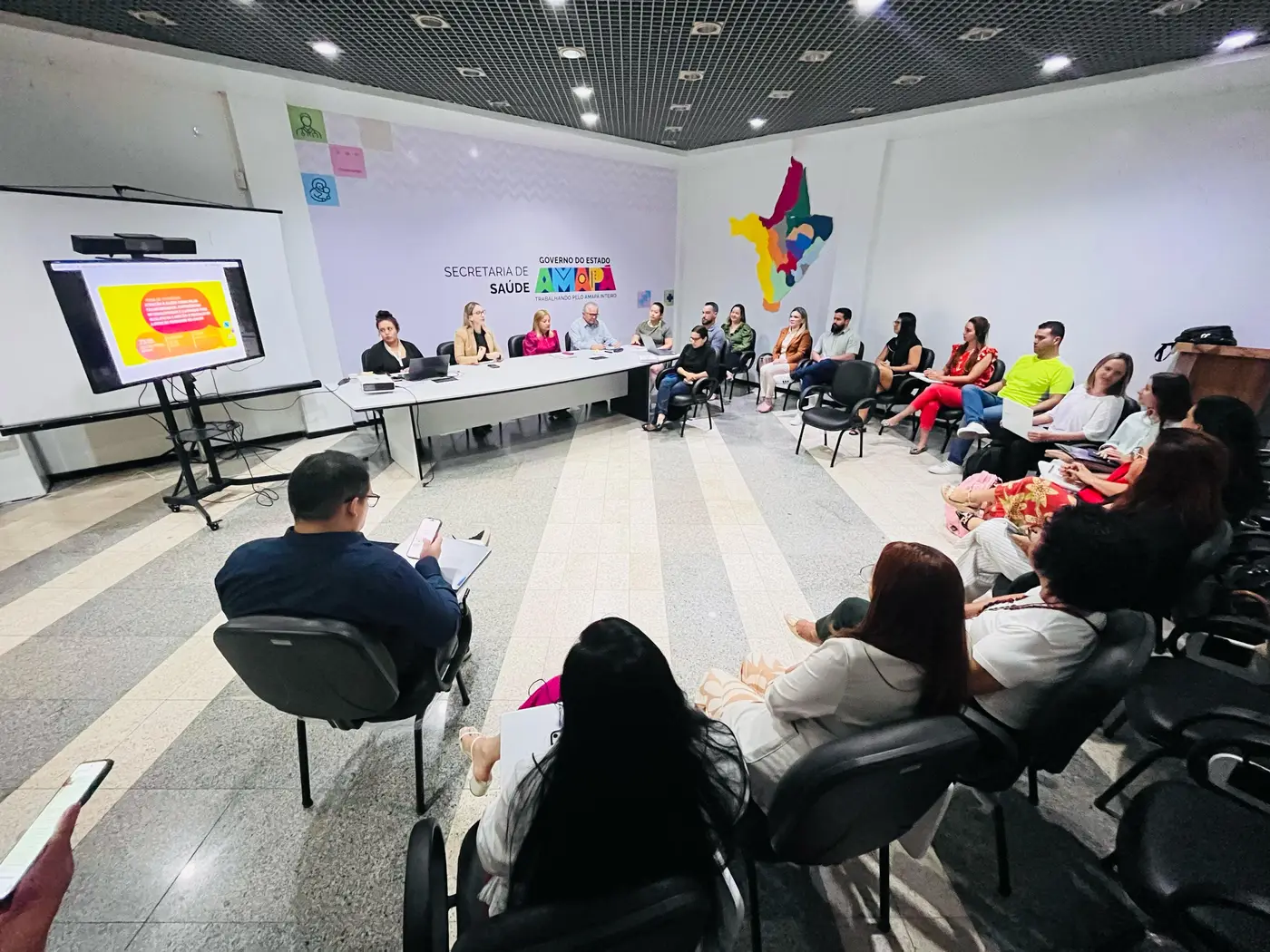 O encontro integra a programação da visita técnica e acadêmica das pesquisadoras italianas ao Amapá