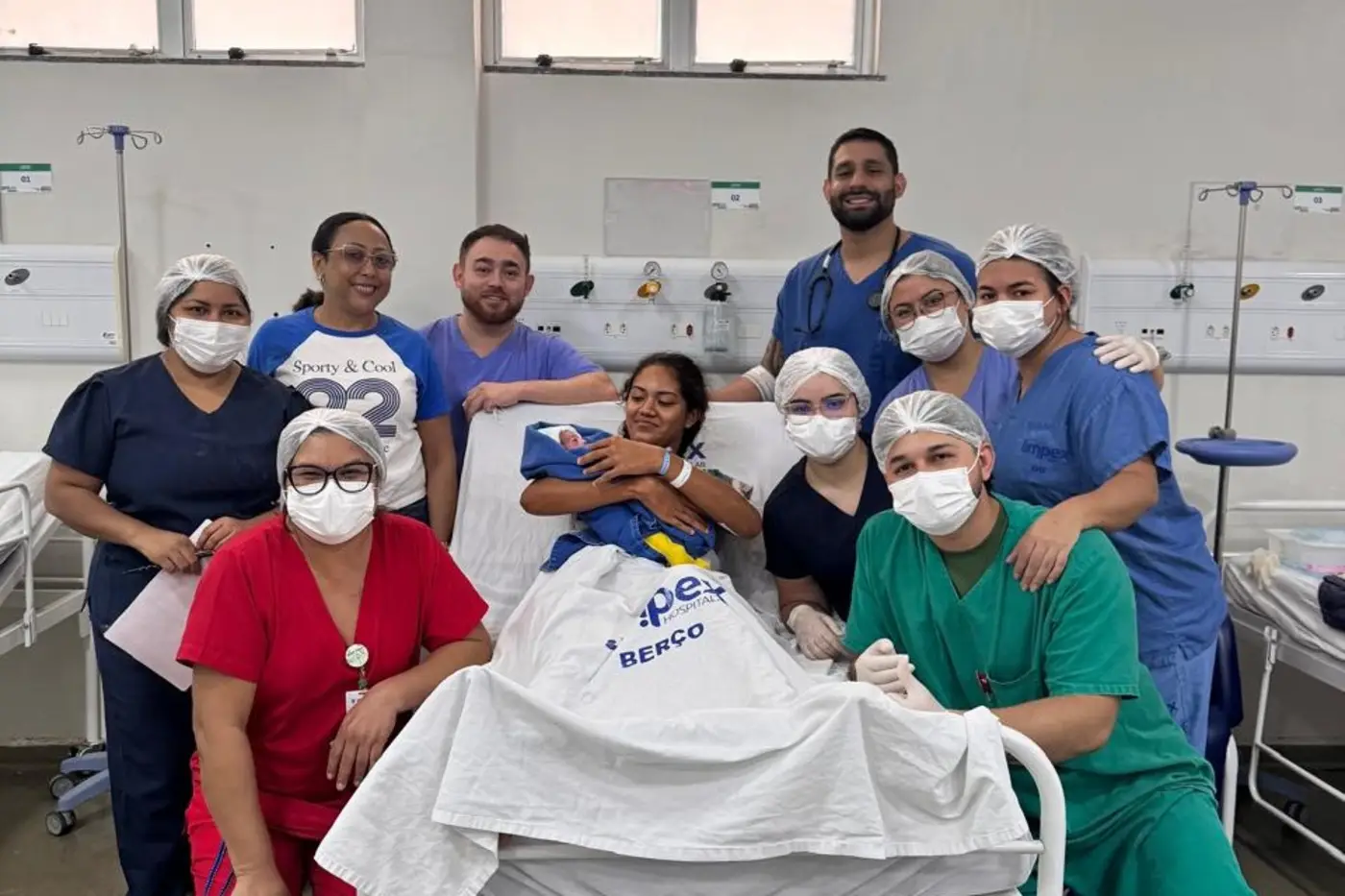Parto foi realizado pela equipe médica da UPA Zona Sul no domingo, 8