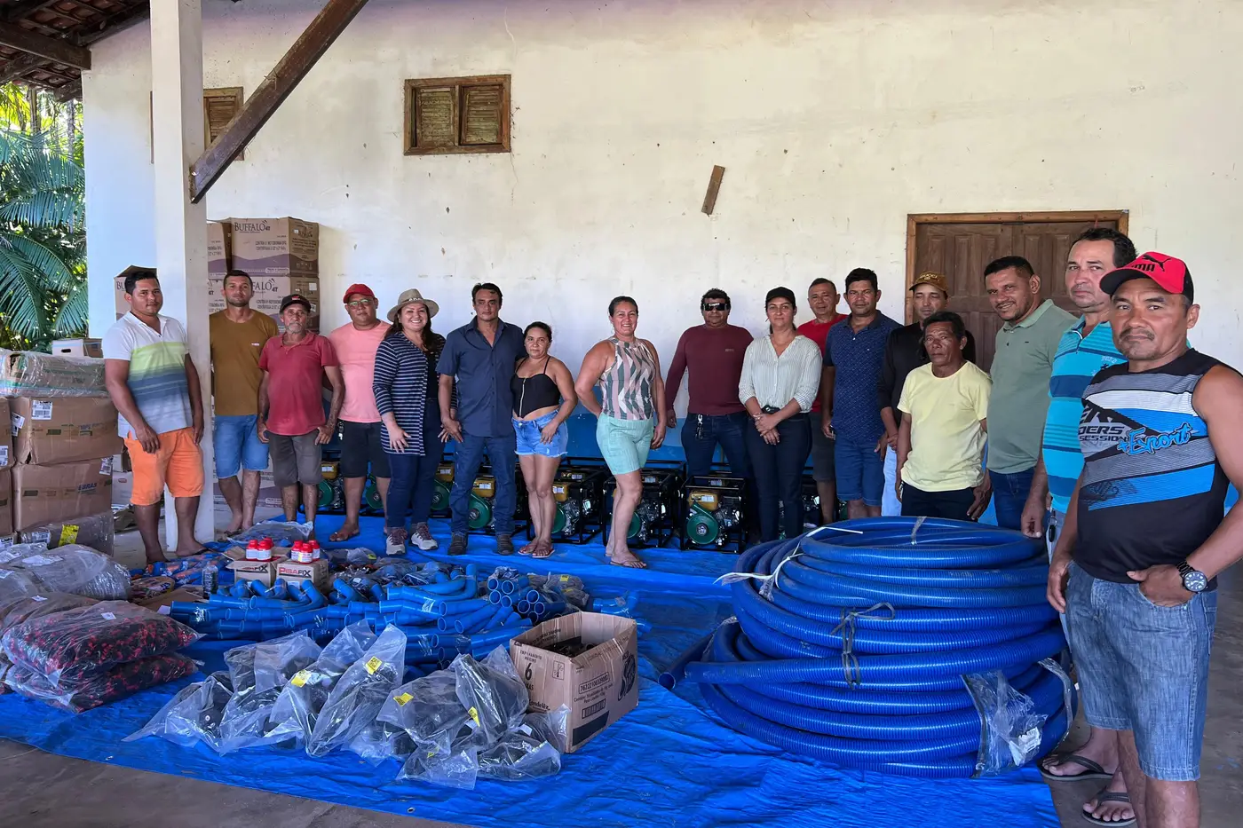 Os sistemas de irrigação vão beneficiar 20 agricultores familiares da Colônia do Matapi, em Porto Grande