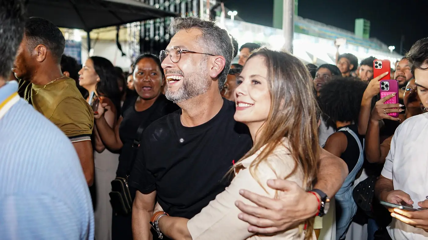 Governador Clécio Luís e a primeira-dama Priscilla Flores, durante a Jornada Gospel 2025