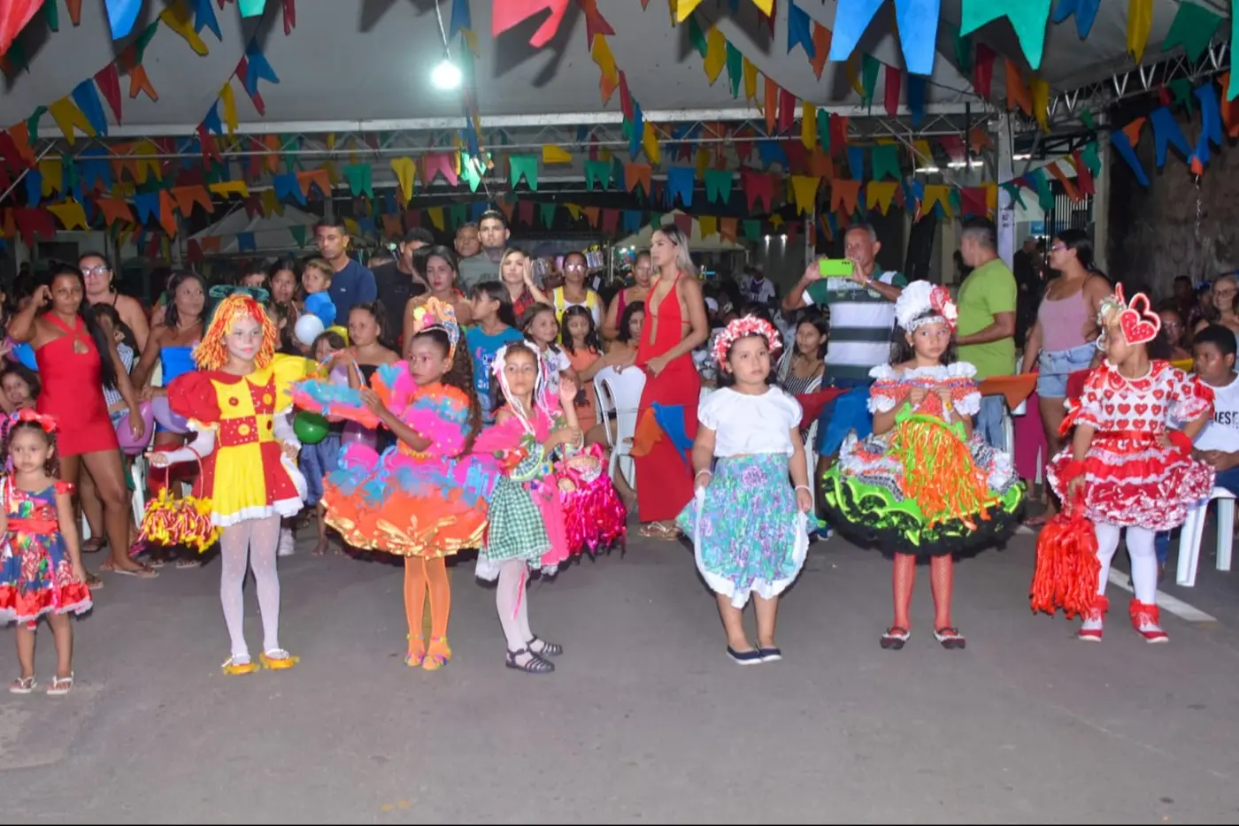 Festa foi celebrada por crianças e adultos no domingo, 22