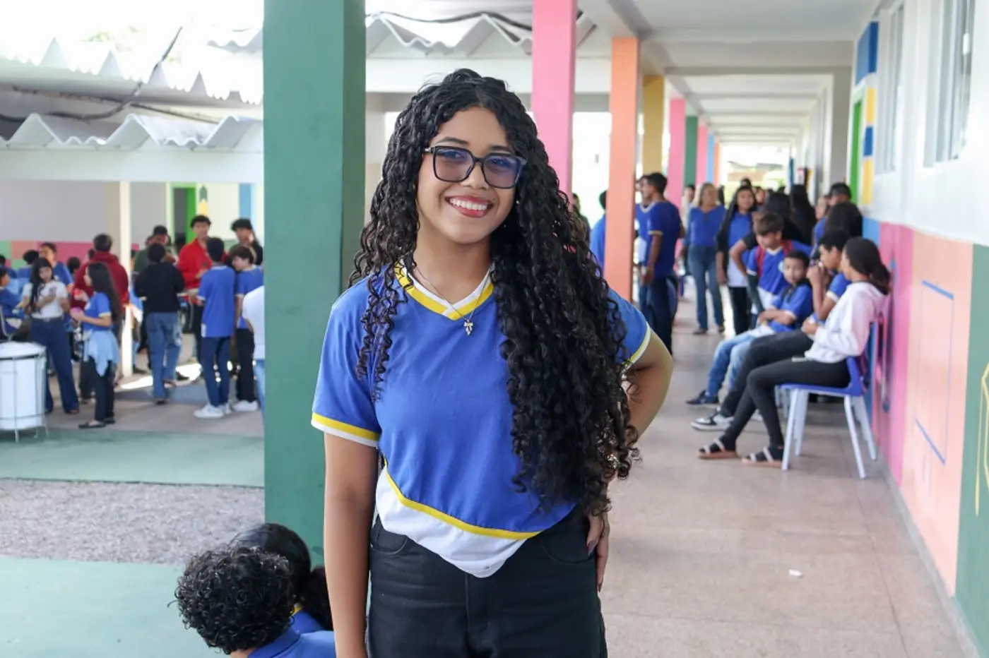 Estudante Elizabeth Ferreira, de 14 anos