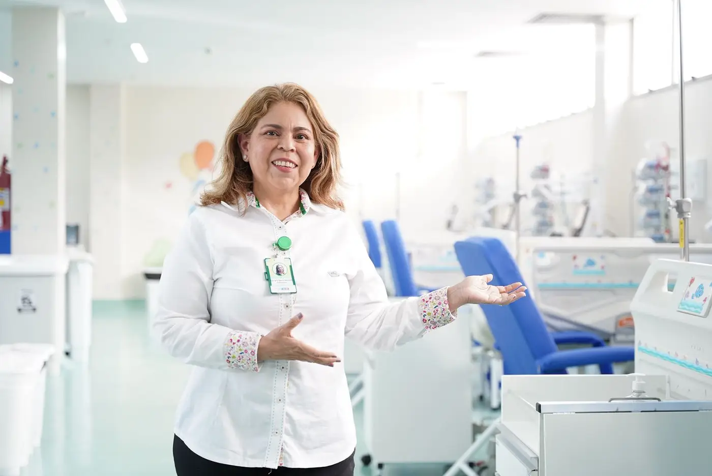 Enfermeira Lara Teles, atua há 20 anos no HCA e percebe a mudança na estrutura da unidade