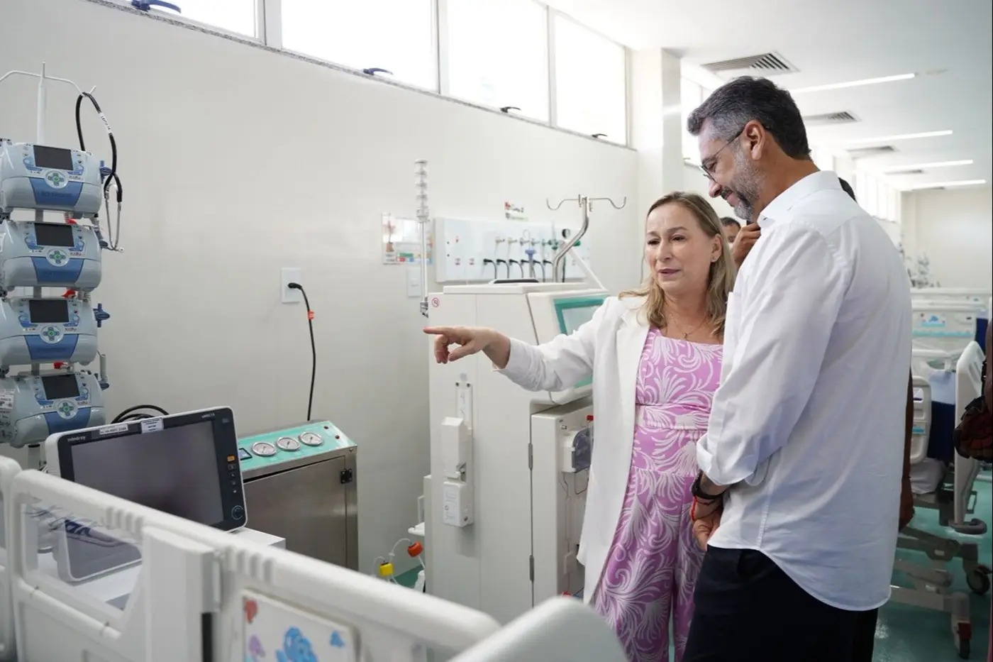 Governador Clécio Luís conheceu os equipamentos da nova UTI pediátrica do Hospital da Criança e do Adolescente