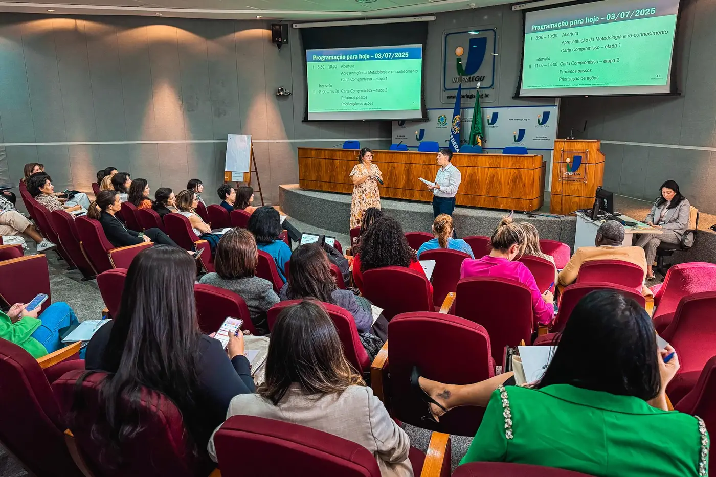 O encontro aconteceu no Senado Nacional, em Brasília