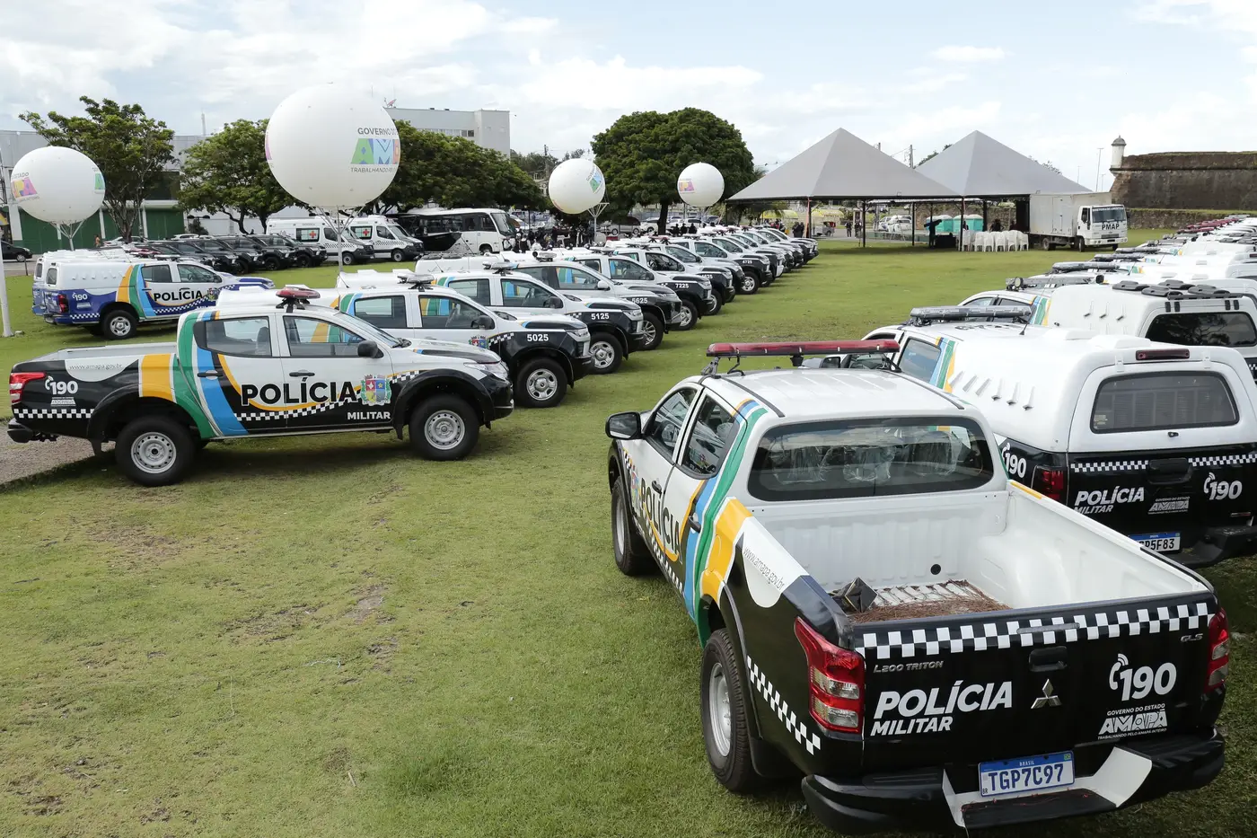 Foram repassadas para Polícia Militar 68 viaturas que serão destacadas para diversos batalhões