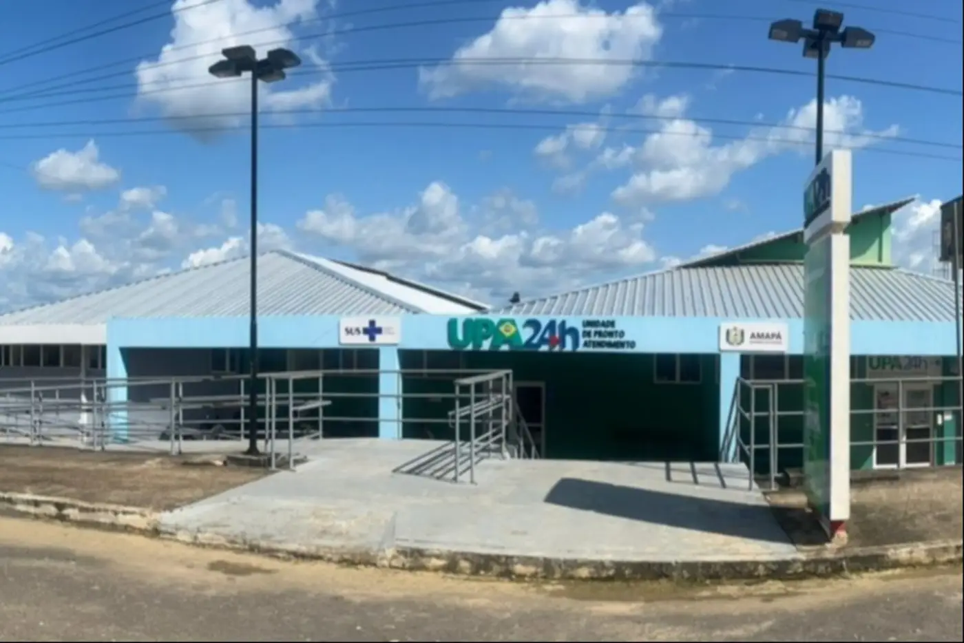 O telhado é a primeira etapa das obras de reestruturação da UPA de Laranjal do Jari realizadas pelo Governo do Amapá