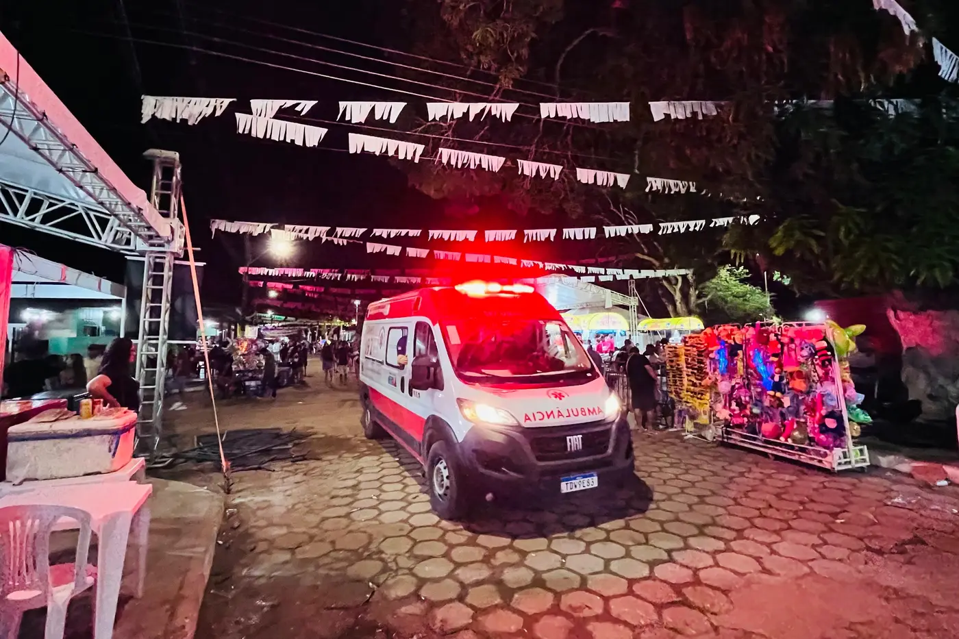 Serviço registrou 20 atendimentos durante a festividade, todos de baixa e média complexidade