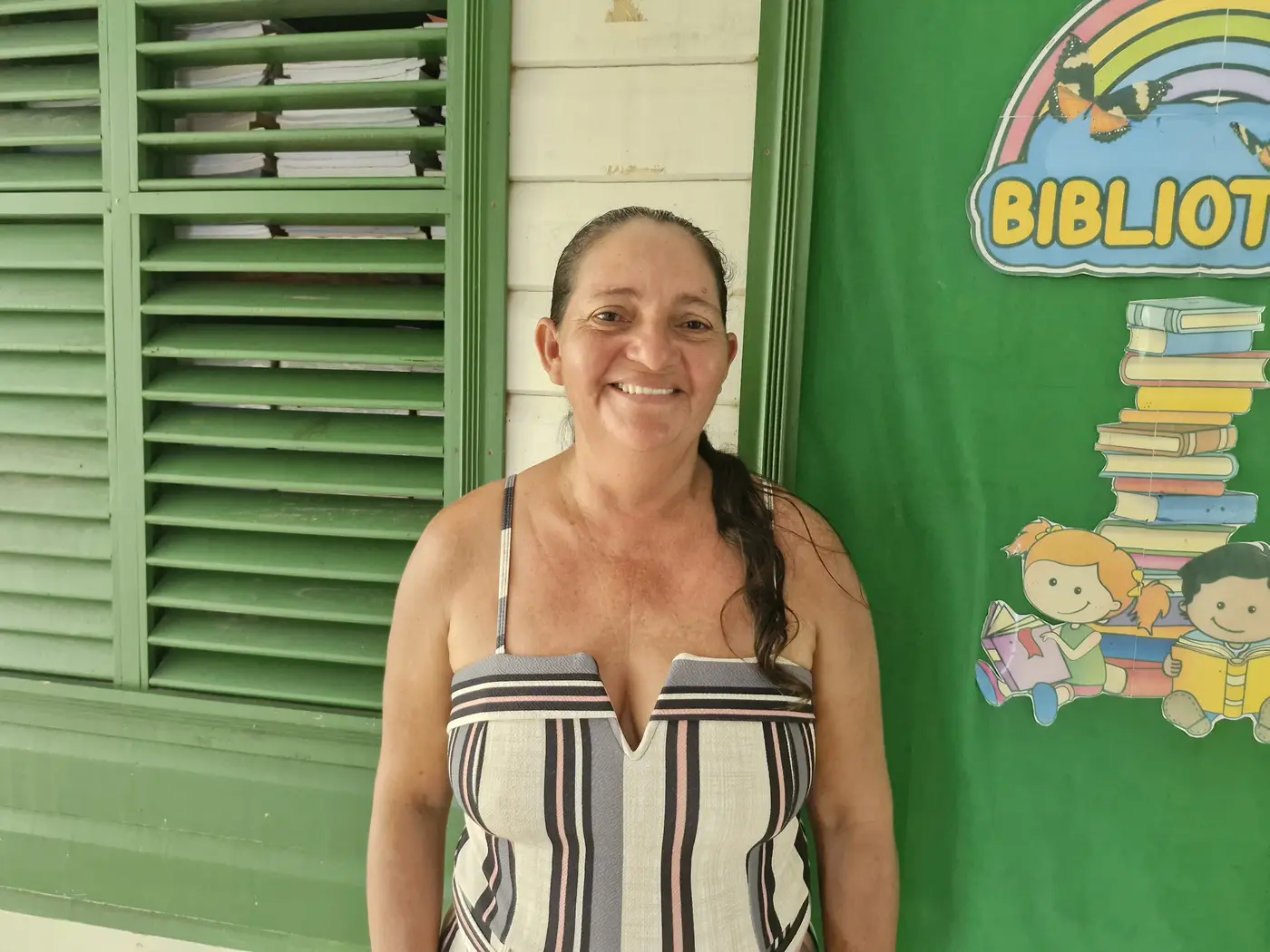 A moradora Lindalva Almeida, pescadora há mais de 20 anos, foi atendida no sábado, 9